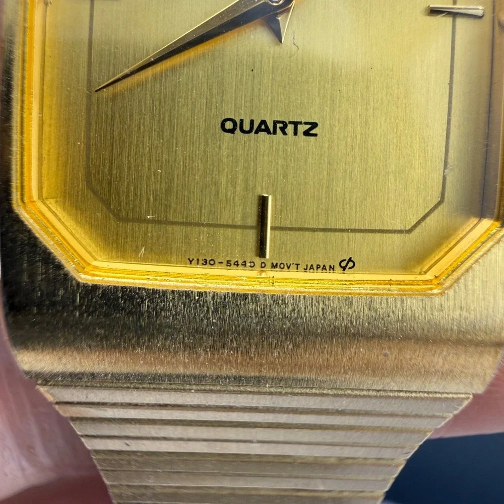 Vintage Lorus Mens Watch Gold Tone Untested 7”